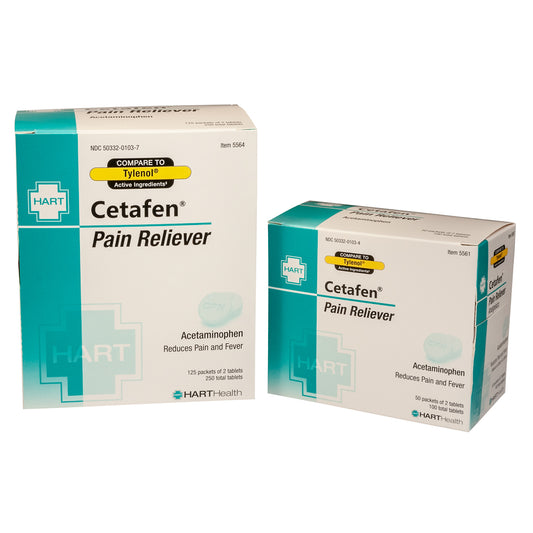 CETAFEN, NON-ASPIRIN, 50/2's (Acetaminophen)