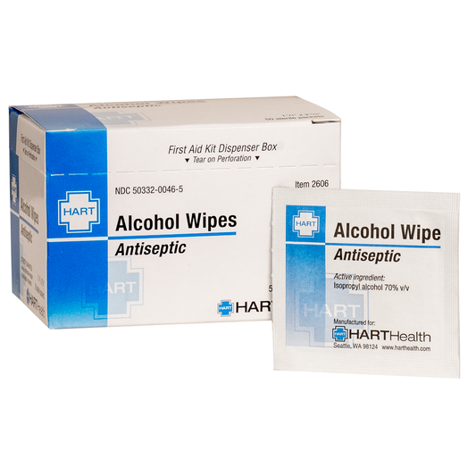 ALCOHOL WIPES, 50/pack