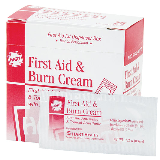 FIRST AID & BURN CREAM 25 CT. BOX