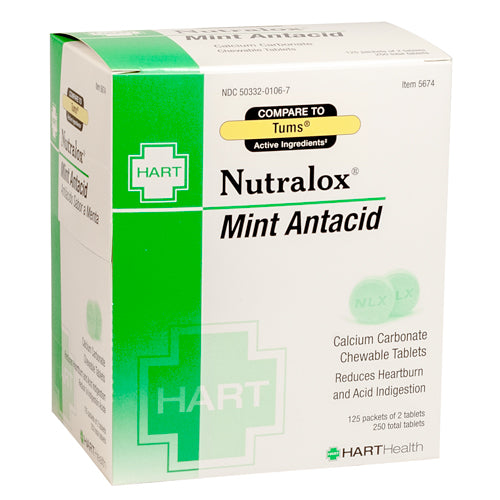 NUTRALOX MINT ANTACID HART UNIT DOSE 125/2s