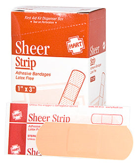 SHEER STRIPS, 1" x 3", 50/BOX