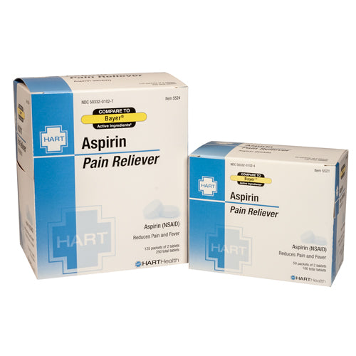 ASPIRIN PAIN RELIEVER, UNIT DOSE PACK 50/2's