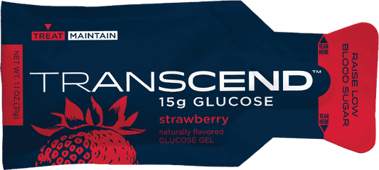 TRANSCEND GLUCOSE 15 gm packet (Strawberry)